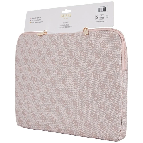 Kup Torba Guess Sleeve 14" 4G Zipper Pocket Triangle Logo różowy - GUE4586 - {ean13} - Sklep Home Screen