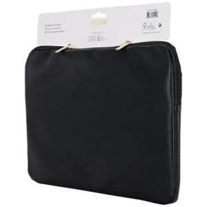 Kup Torba Guess Sleeve 14" Grained Zipper Pocket Triangle Logo czarny - GUE4587 - {ean13} - Sklep Home Screen