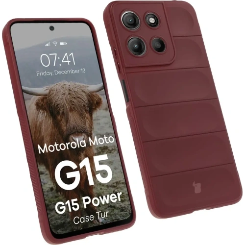 Kup Bizon tok Tur Motorola Moto G15 / G15 Power bordó - BIZ9089 - {ean13} - Sklep Home Screen