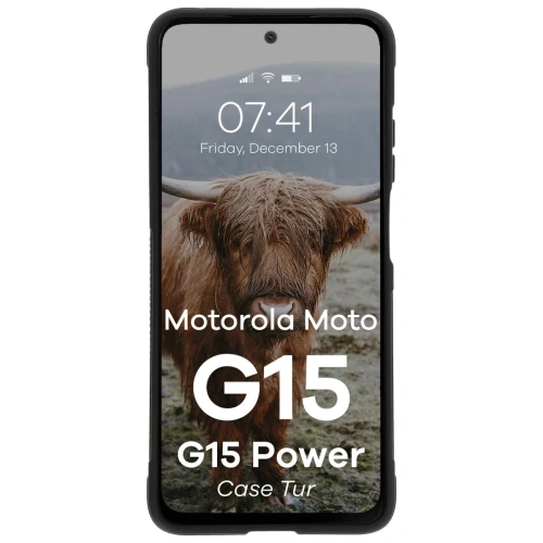 Kup Bizon tok Tur Motorola Moto G15 / G15 Power fekete - BIZ9090 - {ean13} - Sklep Home Screen