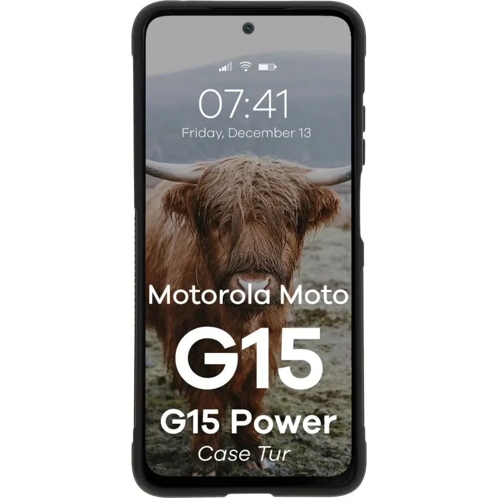 Pancerne etui Bizon Case Tur do Motorola Moto G15 / G15 Power czarne