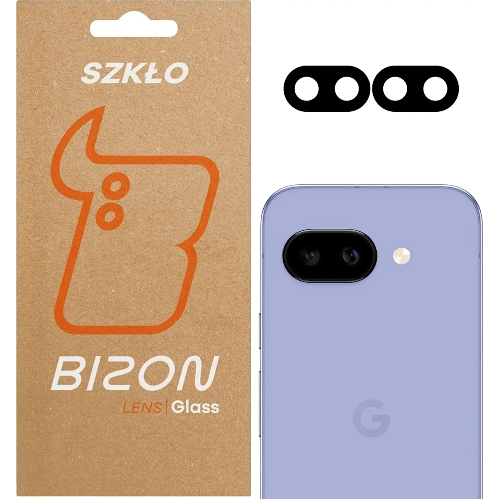 Szkło na aparat Bizon Glass Silk Lens do Google Pixel 9a [2 PACK]