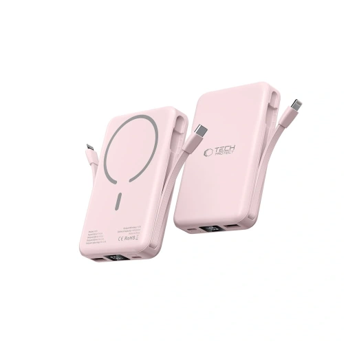 Buy Tech-Protect PB31 LifeMag MagSafe Power Bank 10000mah Pink - THP4157 - {ean13} - Home Screen Store Europe