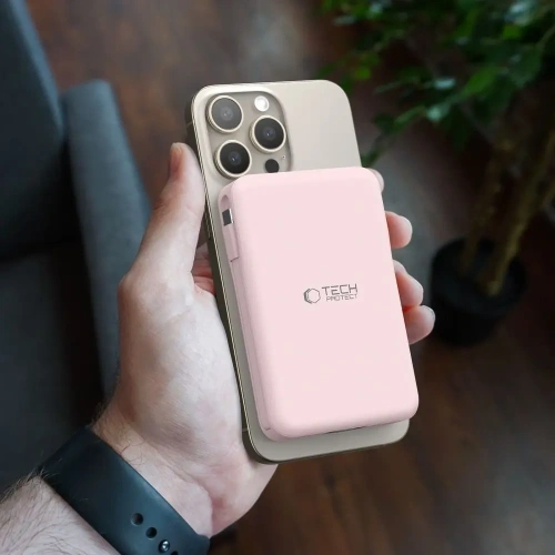 Kup Powerbank Tech-Protect PB31 LifeMag MagSafe Power Bank 10000mah Pink - THP4157 - {ean13} - Sklep Home Screen