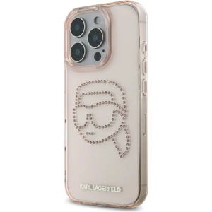Kup [CR] Etui Karl Lagerfeld IML Rhinestones Karl Head do Apple iPhone 16 Pro Max różowy - OT-886 - {ean13} - Sklep Home Screen