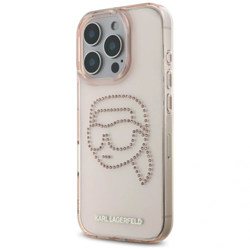 Kup [CR] Etui Karl Lagerfeld IML Rhinestones Karl Head für Apple iPhone 16 Pro Max rosa - OT-886 - {ean13} - Sklep Home Screen