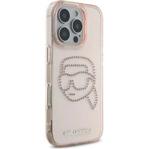 Kup [CR] Karl Lagerfeld IML Strasszos Etui Karl Head Apple iPhone 16 Pro Max-hoz rózsaszín - OT-886 - {ean13} - Sklep Home Screen
