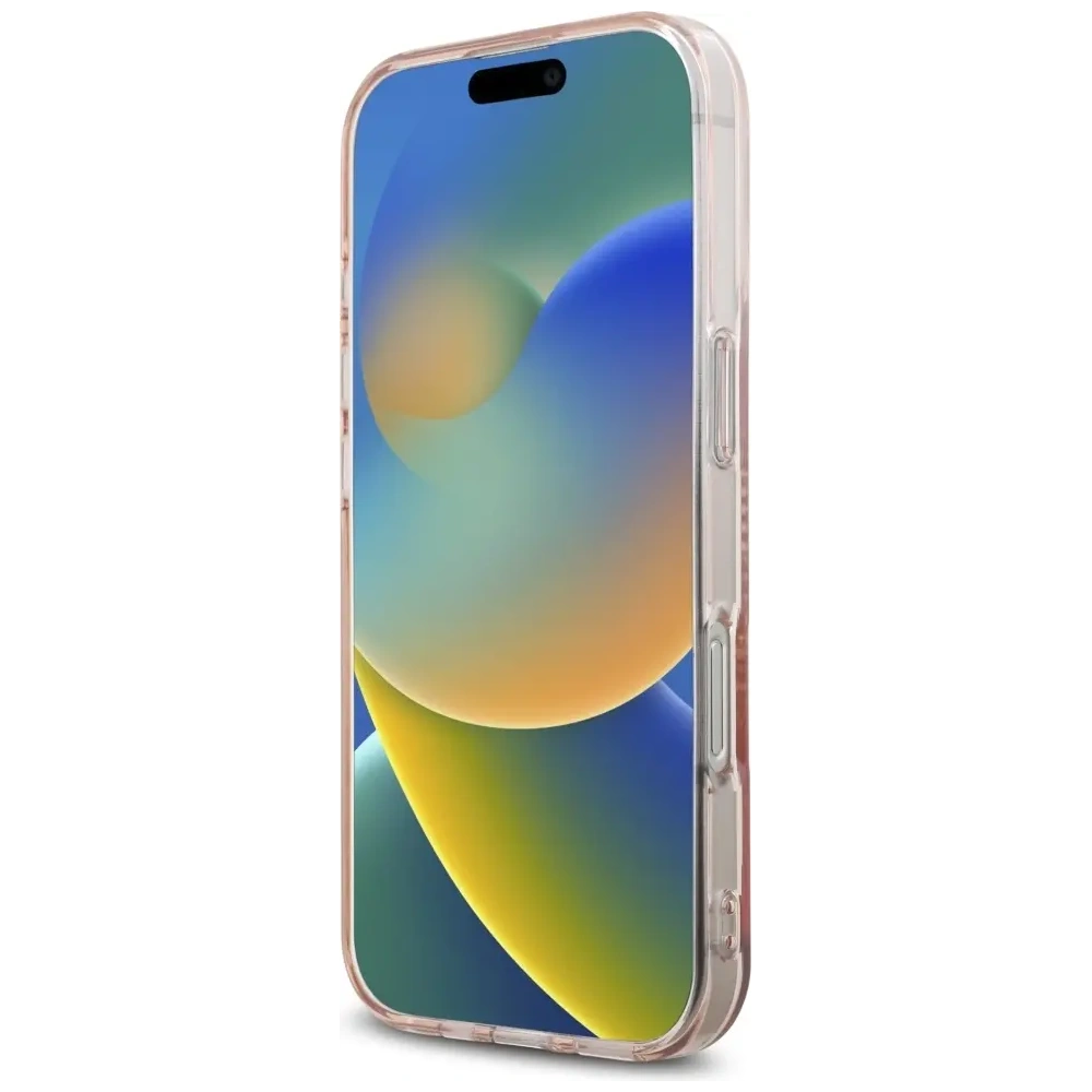 [CR] Etui Karl Lagerfeld IML Rhinestones Karl Head do Apple iPhone 16 Pro Max różowy