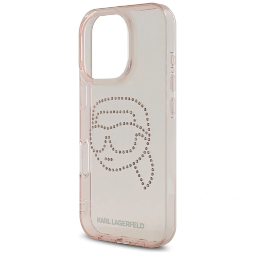 Kup [CR] Etui Karl Lagerfeld IML Rhinestones Karl Head für Apple iPhone 16 Pro Max rosa - OT-886 - {ean13} - Sklep Home Screen