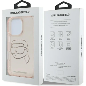 Kup [CR] Karl Lagerfeld IML Strasszos Etui Karl Head Apple iPhone 16 Pro Max-hoz rózsaszín - OT-886 - {ean13} - Sklep Home Screen