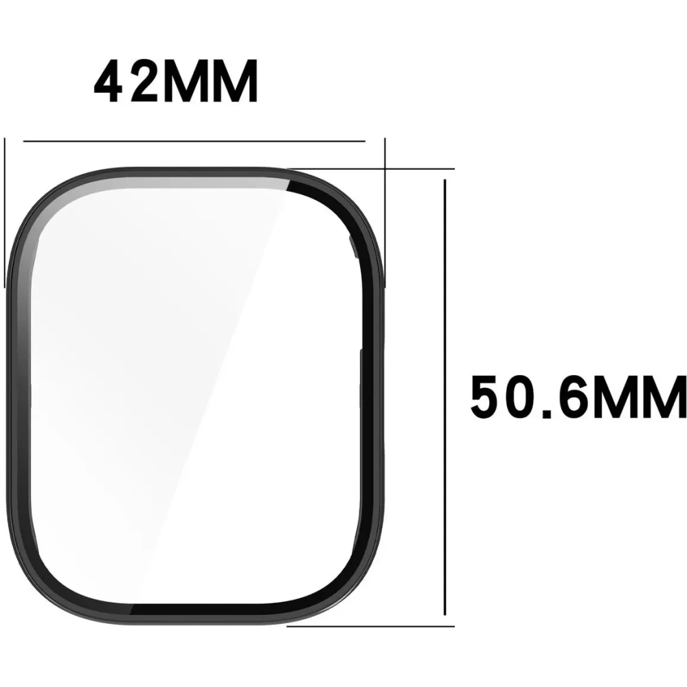 [CR] Etui ze szkłem do zegarka Bizon Case+Glass Watch do Xiaomi Redmi Watch 5 Lite czarne