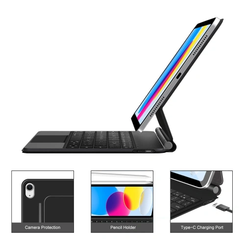 Kup Etui Tech-Protect SmartCase Magnetic + Keyboard Apple iPad 10.9" 2022 / 11" 2025 Black - THP4162 - {ean13} - Sklep Home Screen
