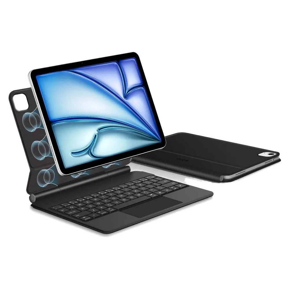 Etui Tech-Protect SmartCase Magnetic + Keyboard Apple iPad Air 10.9" 2020/2022 / iPad Air 11" 2024/2025 Black