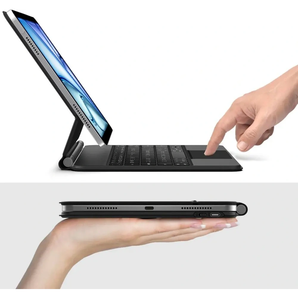 Etui Tech-Protect SmartCase Magnetic + Keyboard Apple iPad Air 10.9" 2020/2022 / iPad Air 11" 2024/2025 Black