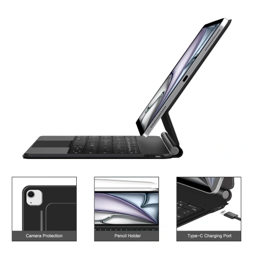 Kup Tech-Protect SmartCase mágneses + billentyűzet Apple iPad Pro 12.9” 4 / 5 / 6 / 2020-2022 / Air 13” 1 / 2 / 2024-2025 Fekete - THP4166 - {ean13} - Sklep Home Screen