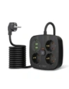 Kup Tech-Protect PCS3X4 Priza de putere 2xUSB-A, 2xUSB-C, 3xPriză AC 200cm Negru - THP4167 - {ean13} - Sklep Home Screen