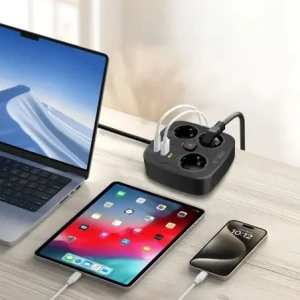 Kup Tech-Protect PCS3X4 Áramelosztó 2xUSB-A, 2xUSB-C, 3xAC aljzat 200cm Fekete - THP4167 - {ean13} - Sklep Home Screen