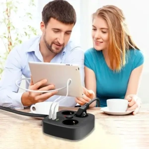 Kup Tech-Protect PCS3X4 Áramelosztó 2xUSB-A, 2xUSB-C, 3xAC aljzat 200cm Fekete - THP4167 - {ean13} - Sklep Home Screen