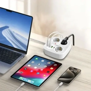 Kup Tech-Protect PCS3X4 Elosztó 2xUSB-A, 2xUSB-C, 3xDugaszolóaljzat 200cm Fehér - THP4168 - {ean13} - Sklep Home Screen