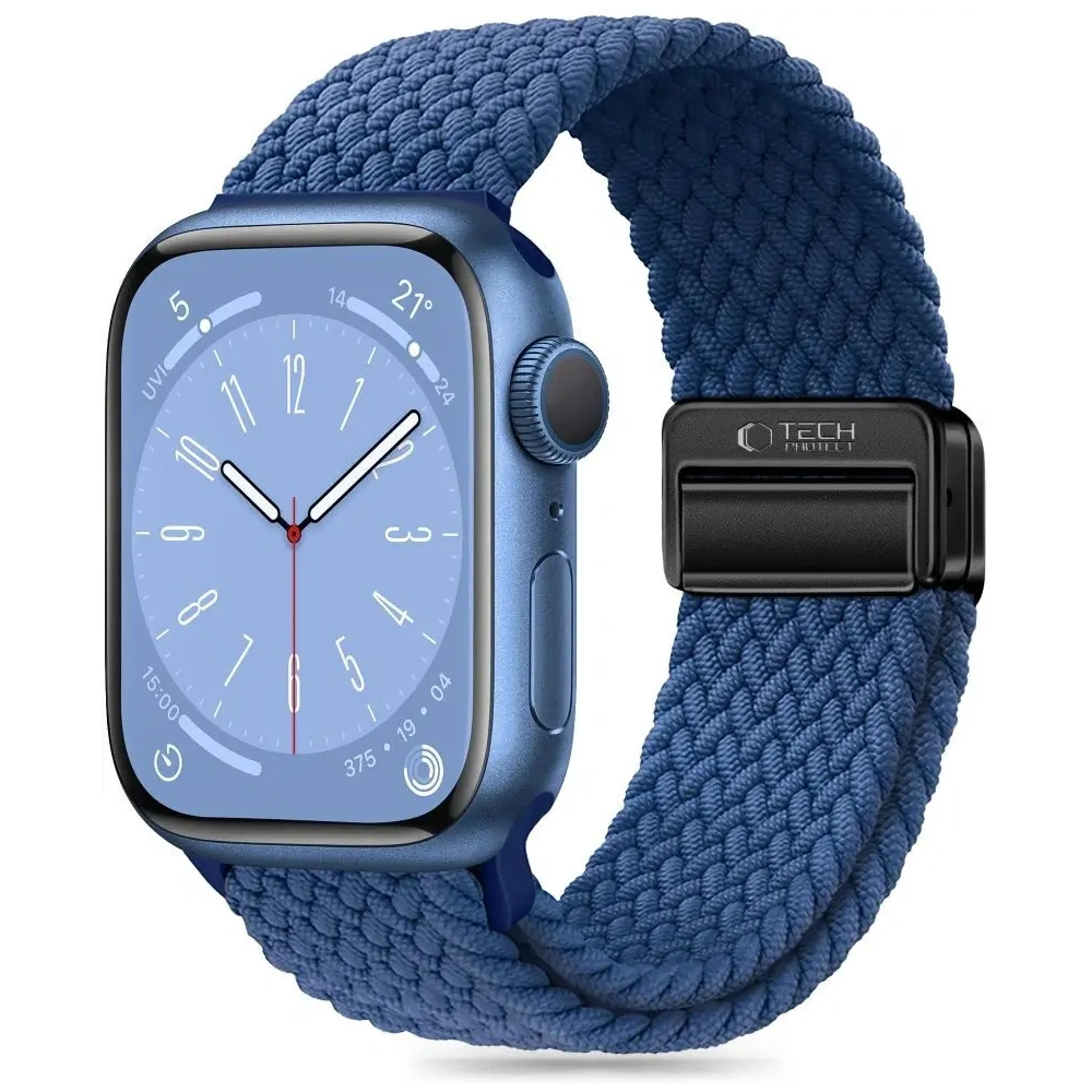 Pasek Tech-Protect Nylonmag Apple Watch 6 / 7 / 8 / 9 / 10 / SE 40/41/42mm Montego Blue