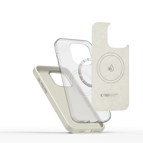 Buy [CR] Case Tech-Protect Silicone Pure MagSafe Apple iPhone 15 Pro Max Cosmic Latte - OT-889 - {ean13} - Home Screen Store Europe