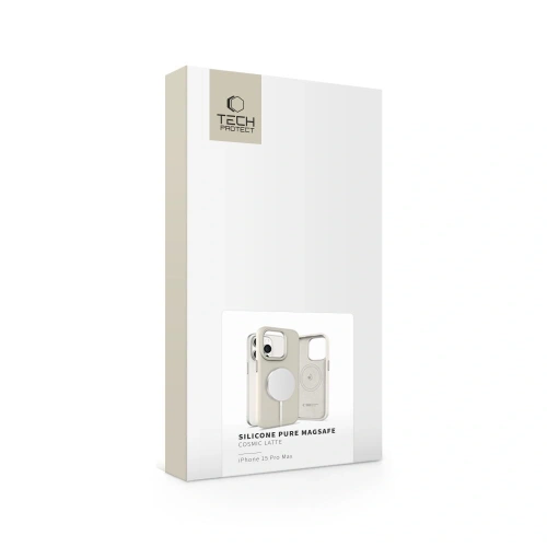 Buy [CR] Case Tech-Protect Silicone Pure MagSafe Apple iPhone 15 Pro Max Cosmic Latte - OT-889 - {ean13} - Home Screen Store Europe
