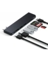 Kup Satechi Pro Hub Slim dupla USB-C-vel Apple MacBookhoz (2xUSB-A, USB-C 4, HDMI, SD/microSD, USB-C) (éjféli) - STH191 - {ean13} - Sklep Home Screen