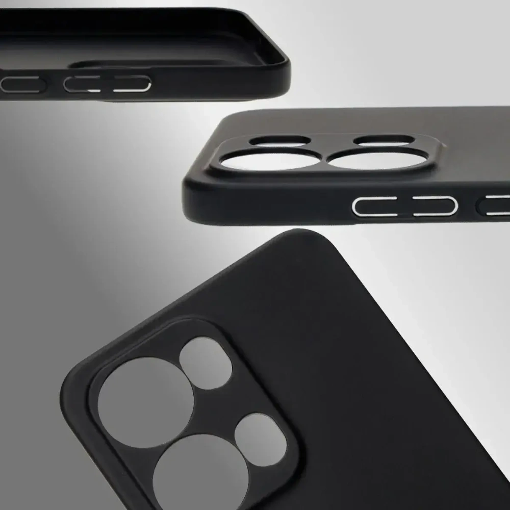 Etui Bizon Case Łupka do Oppo Reno13 Pro czarne