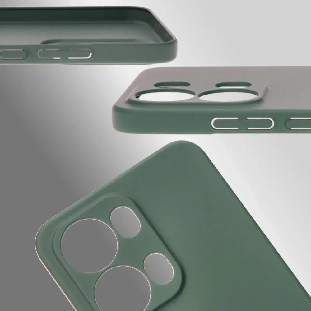 Etui Bizon Case Łupka do Oppo Reno13 Pro zielone