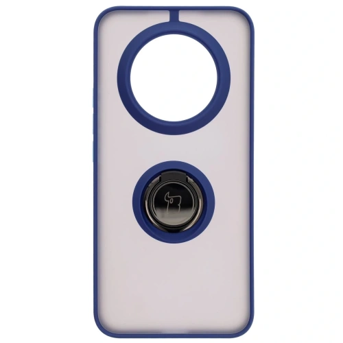 Kup Bizon Case Hybrid Ring Realme 14 Pro+ Plus 5G fumuriu cu un cadru albastru marin - BIZ9098 - {ean13} - Sklep Home Screen