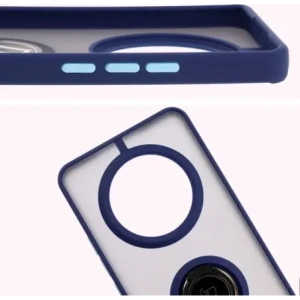 Kup Bizon Case Hybrid Ring Realme 14 Pro+ Plus 5G füstös, tengerészkék kerettel - BIZ9098 - {ean13} - Sklep Home Screen