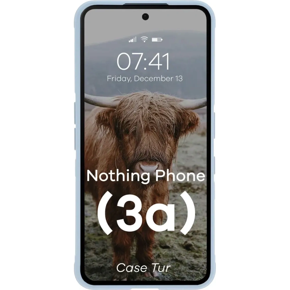 Pancerne etui Bizon Case Tur do Nothing Phone (3a) jasnoniebieskie