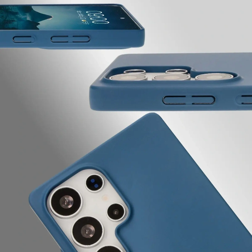 Etui Bizon Case Łupka do Samsung Galaxy S25 Ultra niebieskie