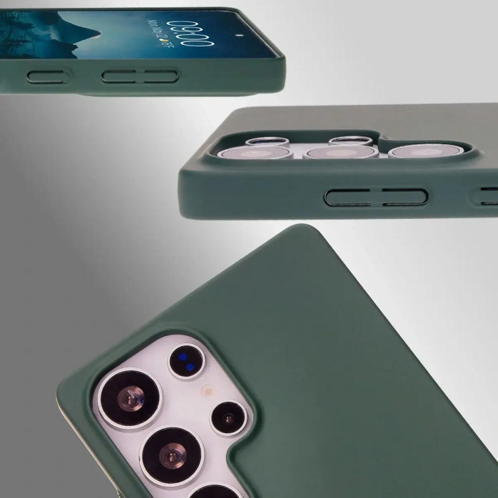 Etui Bizon Case Łupka do Samsung Galaxy S25 Ultra zielone