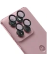 Bizon Glass Snap Linse Motorola Edge 60 / 60 Pro / 60 Fusion schwarzer Rahmen