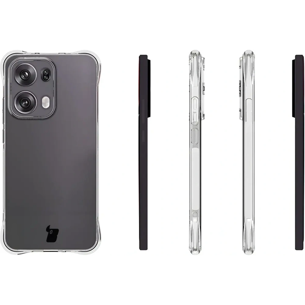 Elastyczne etui Bizon Case Salpa do Oppo Reno13 Pro przezroczyste