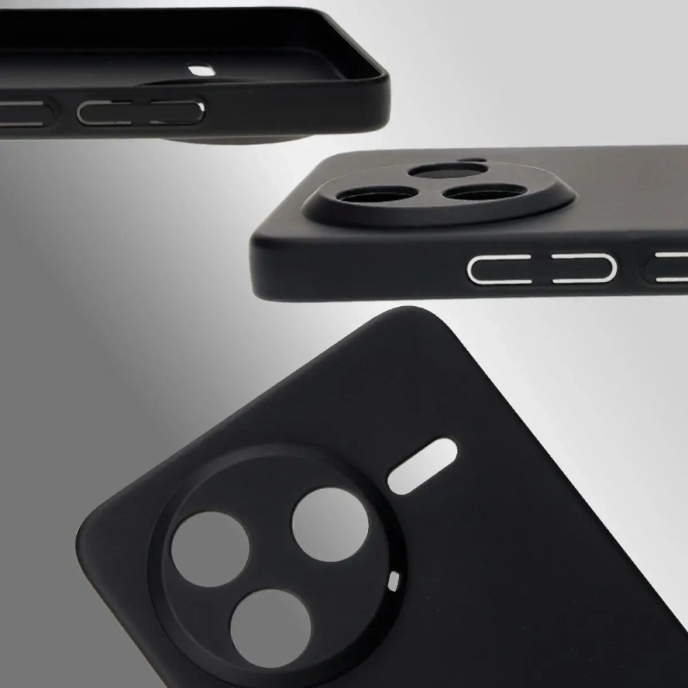 Etui Bizon Case Łupka do Xiaomi Poco F7 Pro czarne