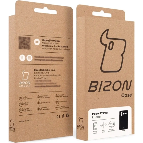 Kup Etui Bizon Case Łupka do Xiaomi Poco F7 Pro czarne - BIZ9110 - {ean13} - Sklep Home Screen