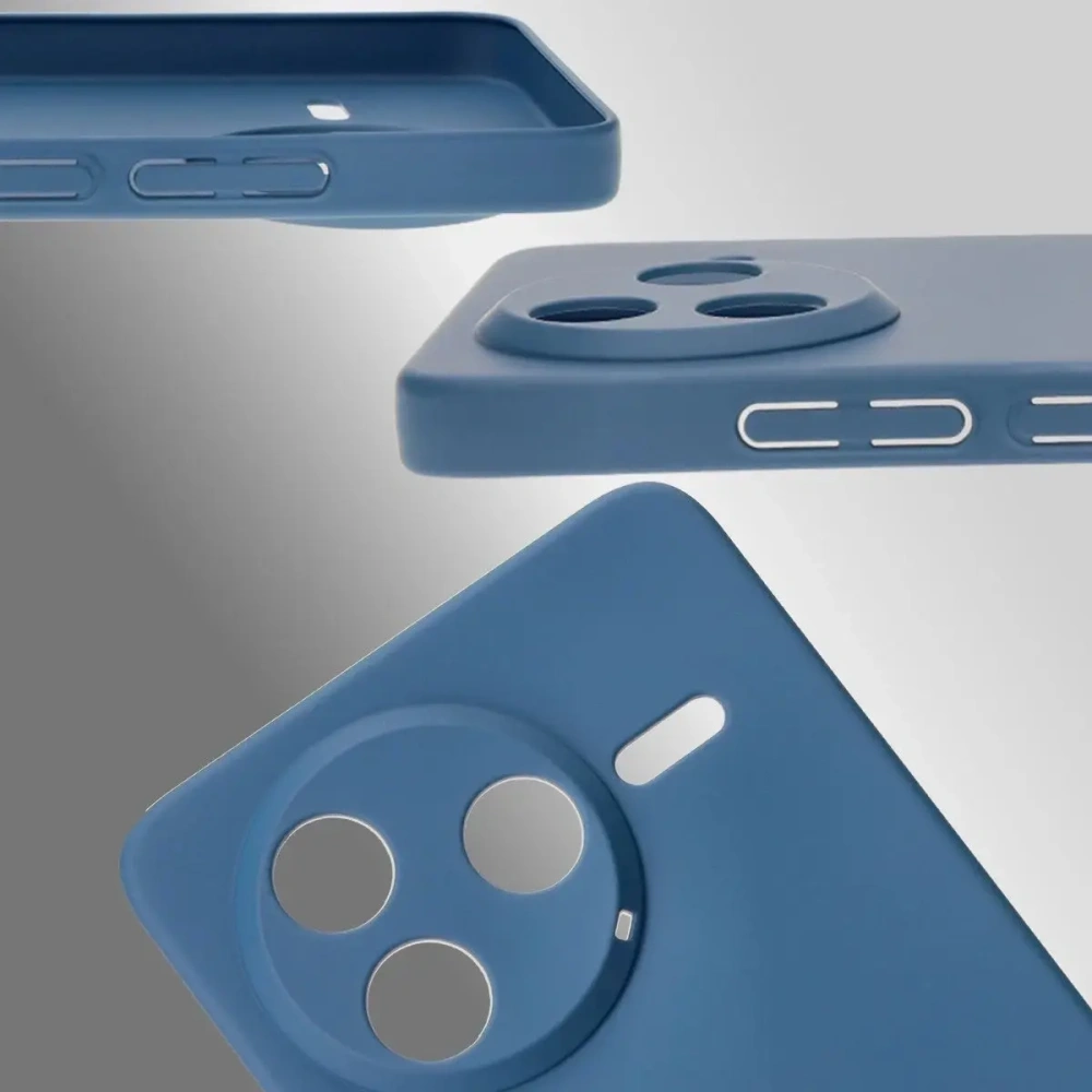 Etui Bizon Case Łupka do Xiaomi Poco F7 Pro niebieskie