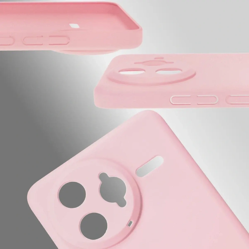 Etui Bizon Case Łupka do Xiaomi Poco F7 Ultra różowe