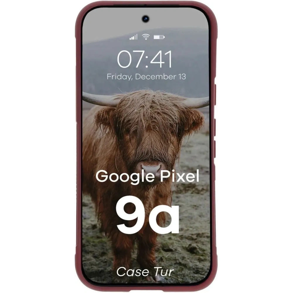 Pancerne etui Bizon Case Tur do Google Pixel 9a burgundowe