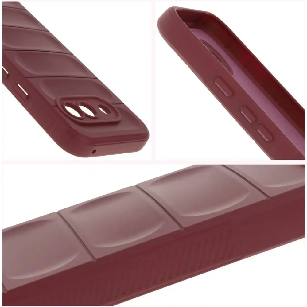 Pancerne etui Bizon Case Tur do Google Pixel 9a burgundowe