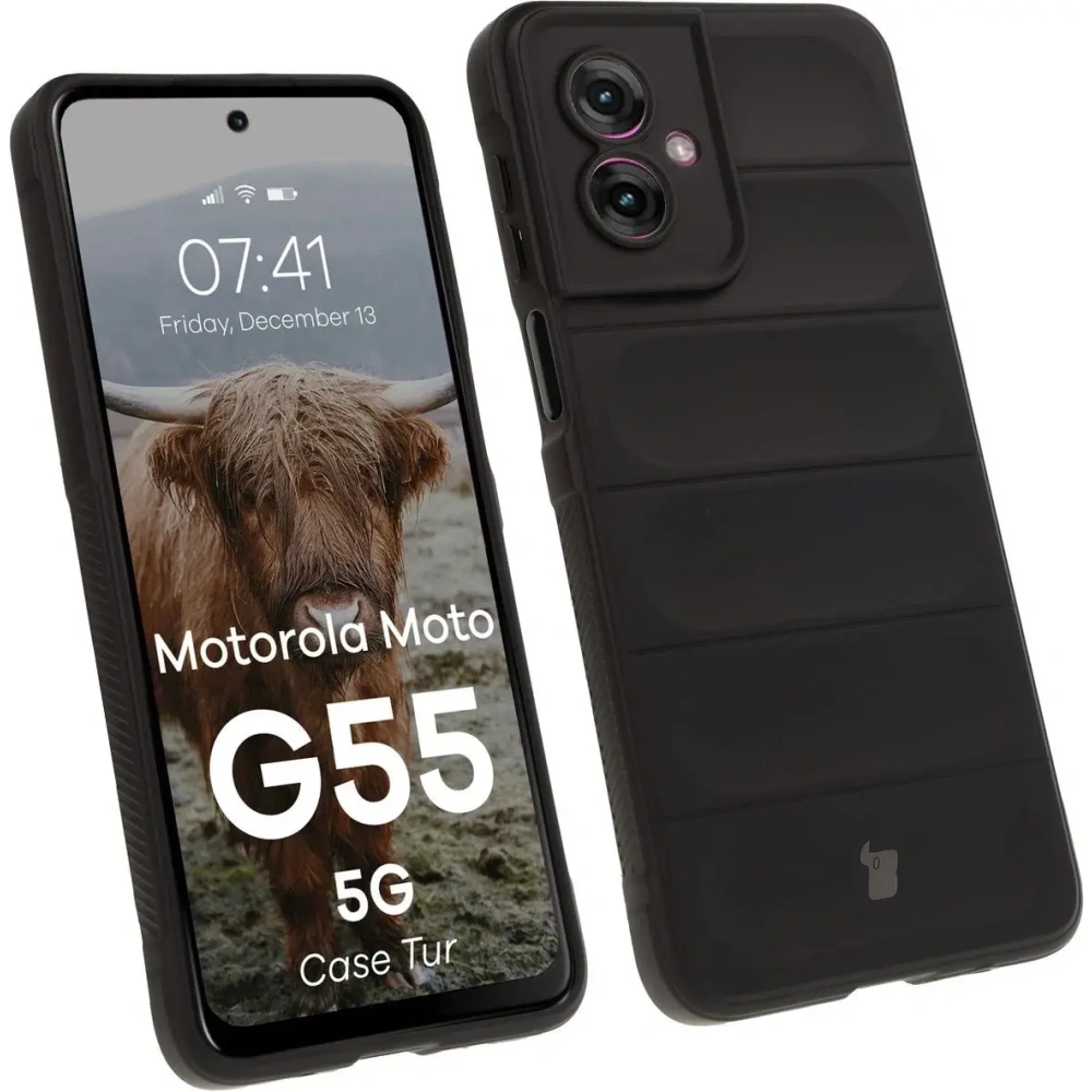 Pancerne etui Bizon Case Tur do Motorola Moto G55 5G czarne