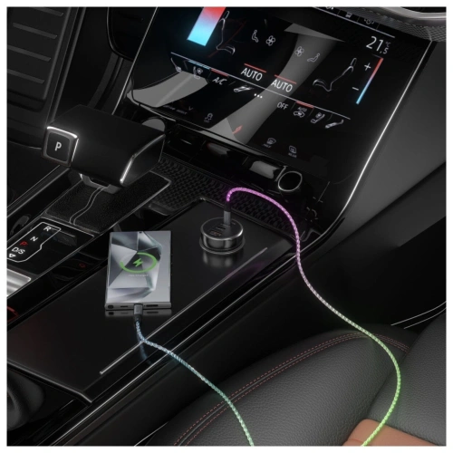 Kup 4smarts USB-C / USB-C 60W 1,5m RGB-Kabel - 4SMR85 - {ean13} - Sklep Home Screen