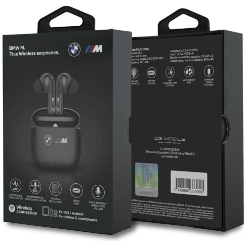 Kup BMW M Fém In-Ear Vezeték nélküli Fejhallgató M Logó Nyomtatás Bluetooth 5.4 TWS ANC ENC fekete - BMW829 - {ean13} - Sklep Home Screen
