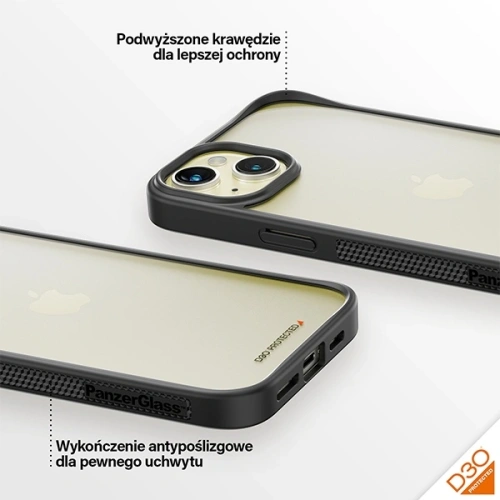Kup PanzerGlass ClearCase Apple iPhone 15 Plus / 14 Plus D3O 2xVojenská třída černá - PZG927 - {ean13} - Sklep Home Screen