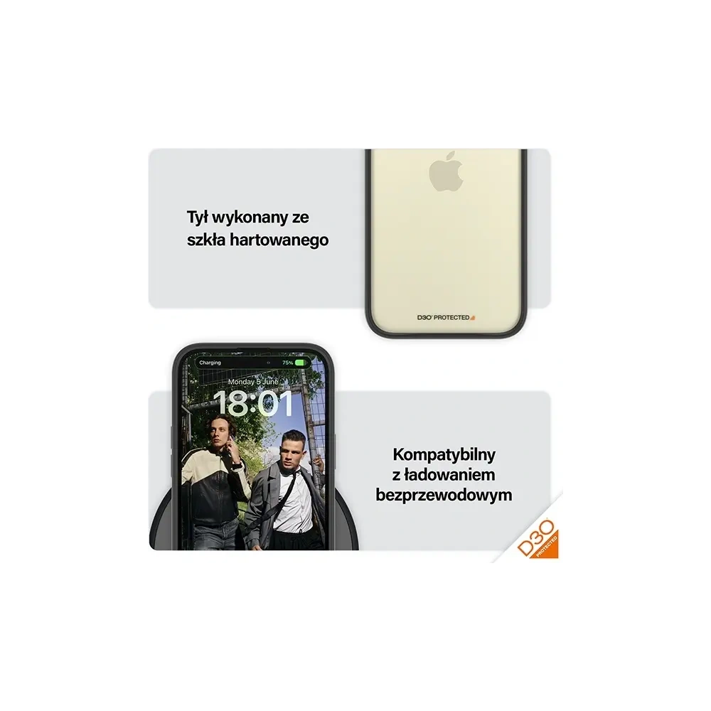 Etui PanzerGlass ClearCase do Apple iPhone 15 Plus / 14 Plus D3O 2xMilitary grade czarny