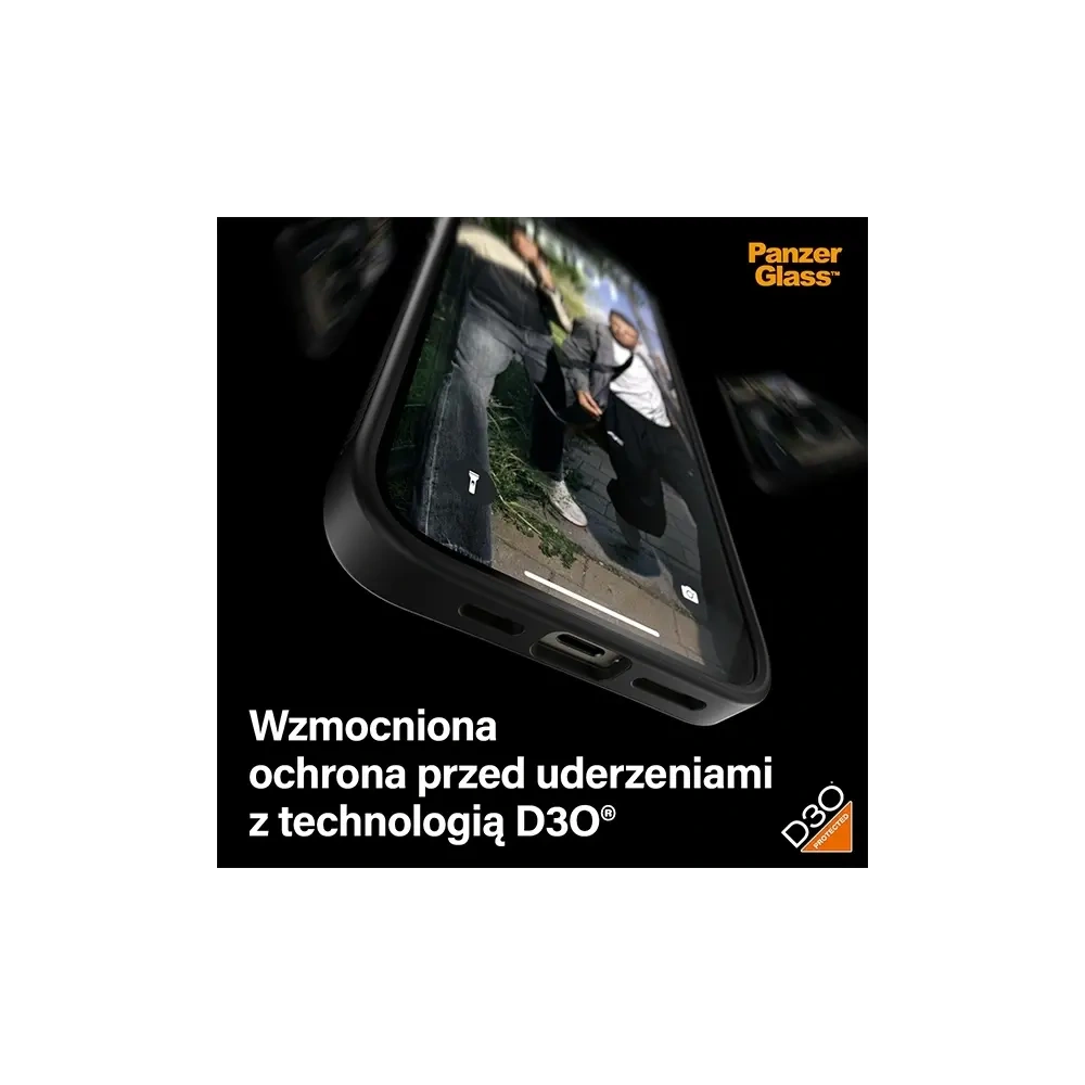 Etui PanzerGlass ClearCase do Apple iPhone 15 Plus / 14 Plus D3O 2xMilitary grade czarny