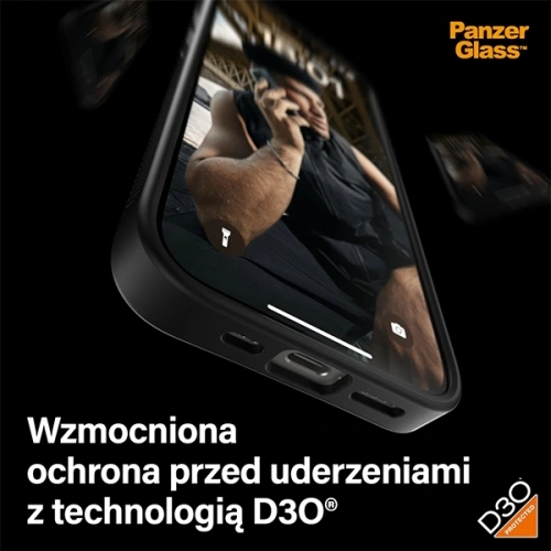 Kup PanzerGlass ClearCase Apple iPhone 15 Pro D3O 2xVojenská třída černá - PZG928 - {ean13} - Sklep Home Screen