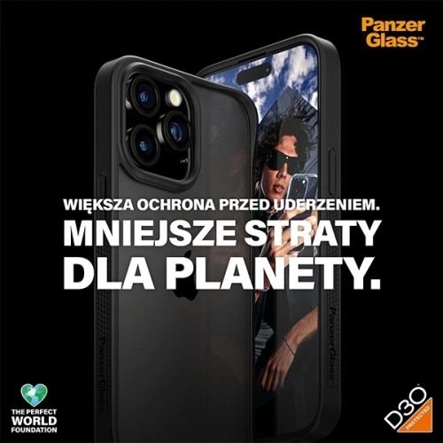 Kup Etui PanzerGlass ClearCase do Apple iPhone 15 Pro Max D3O 2xMilitary grade czarny - PZG929 - {ean13} - Sklep Home Screen
